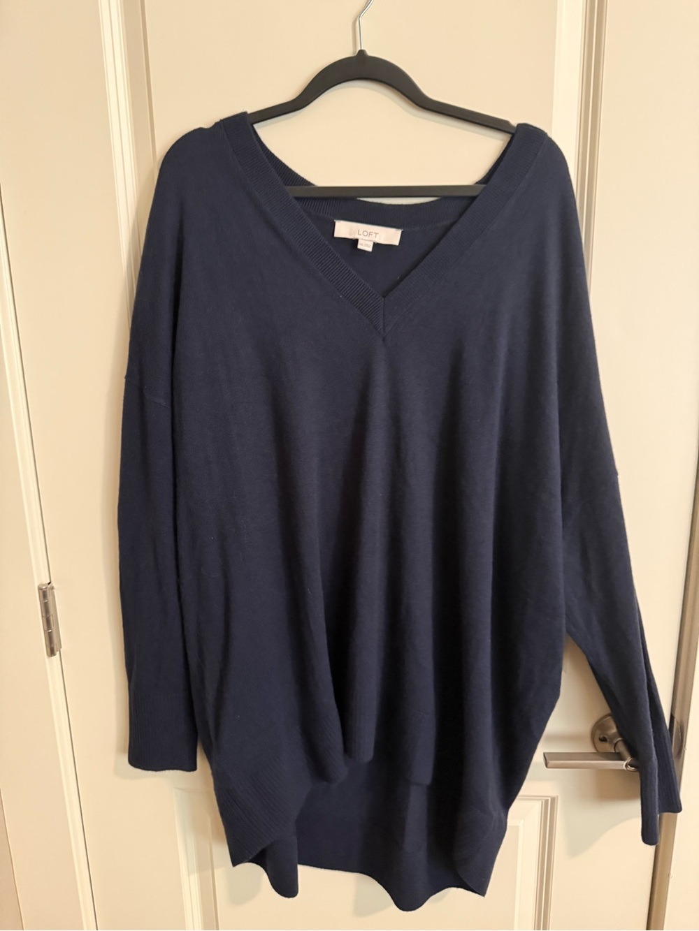 LOFT Navy V-Neck Sweater
